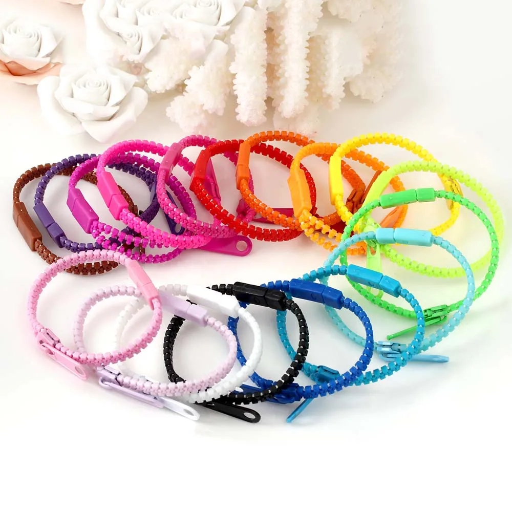 Pulsera con cremallera, juguetes antiestrés para la ansiedad para niños, recuerdos de , premios en el aula, Fidget sensorial, terapia de autismo TDAH