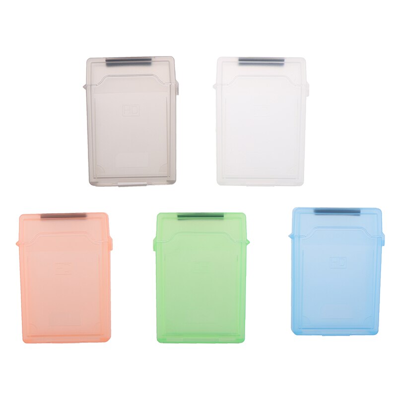 2pcs/set 2.5'' IDE SATA HDD Hard Drive Disk Plastic Storage Box Case Enclosure Cover Dust-proof Non-slip Hard Drive Case Box