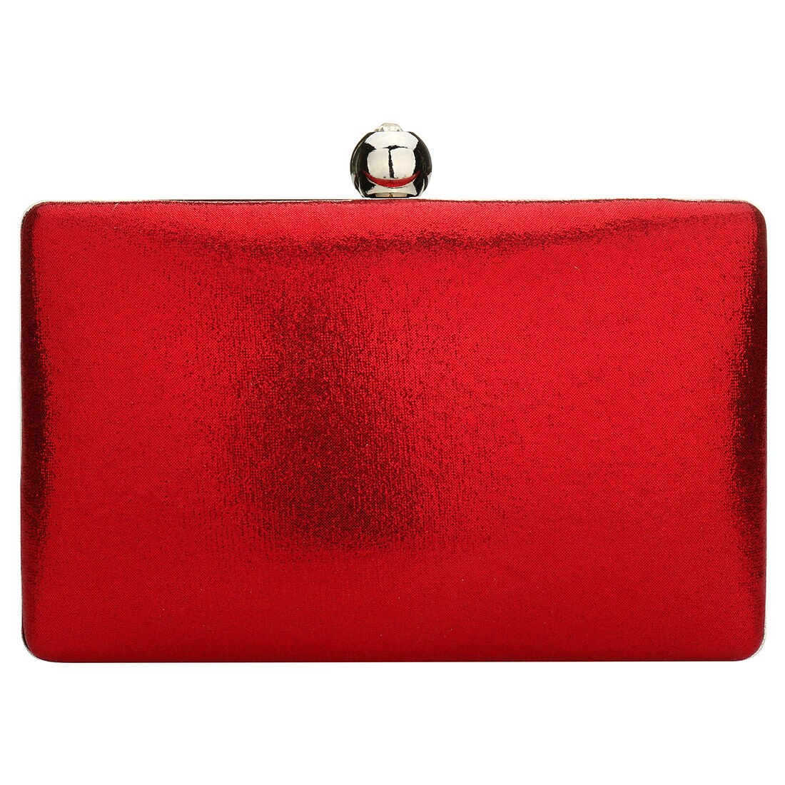 Solid Elegante Lederen Avondtassen Bruiloft Box Zak Met Ketting Party Schoudertassen Dames Rode Rechthoek Pouch