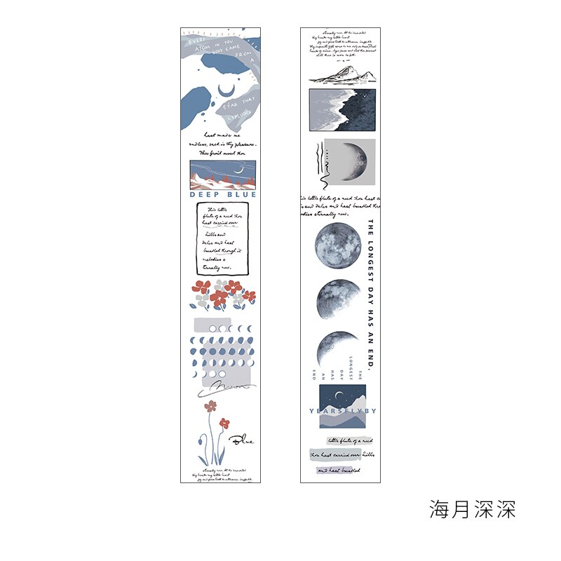 Retro Natural Collage Series Bullet Journal Washi Tape Plants Decorative Adhesive Tape Diy Scrapbooking Sticker Label Stationery: 1