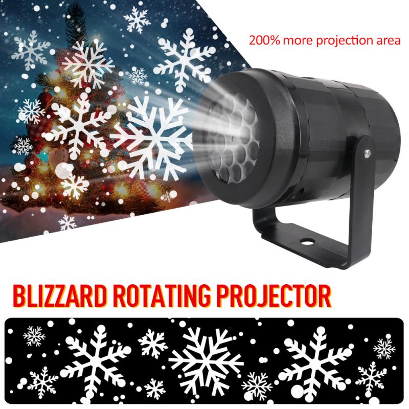 Haushaltswaren Schnee Projektor Licht Garten Licht Weihnachten Schneeflocke LED Projektor Lichter Festival Heimat Party Dekor Nacht Lampe