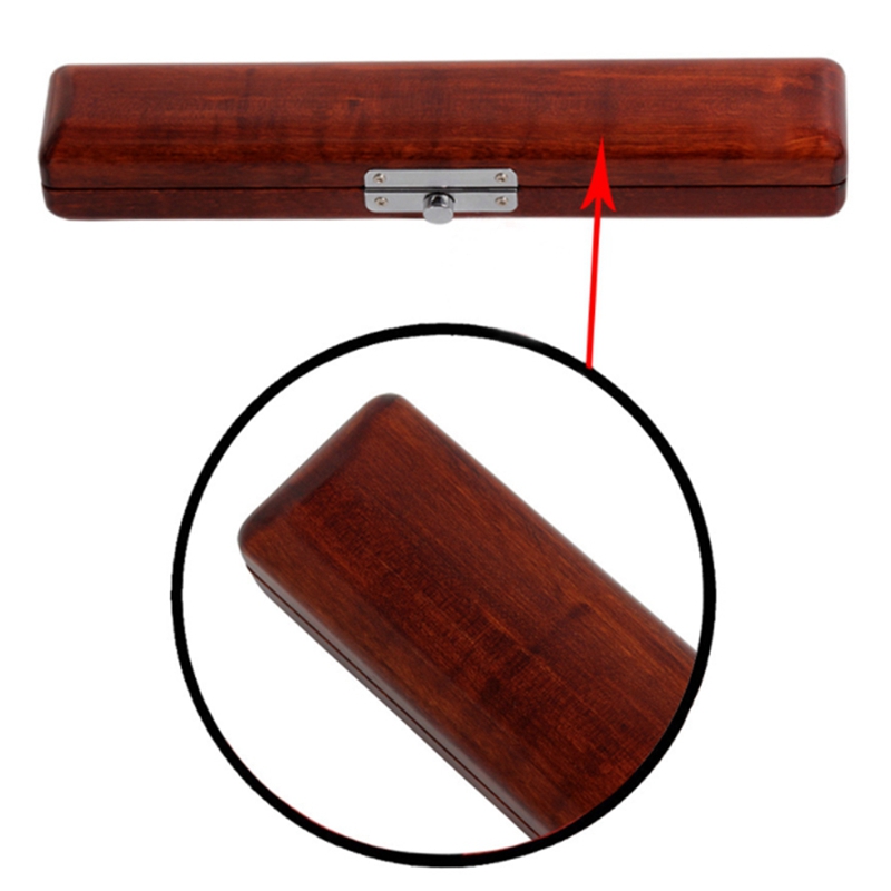 Hk. Lade Walnoot Houten Fluit Mondstuk Case Fluit Hoofd Doos Fluit Accessoires, Voor Het Opslaan Fluit Hoofd