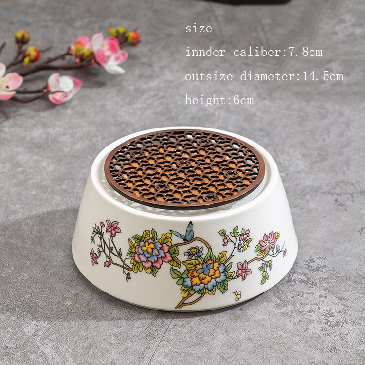 Keramische Thee Kachel Chinese Theewaar Accessoires Tool Thee Warmer Kaars Kachel Thuis Theepot Fair Bekerhouder Kung Fu Thee Kachels craft: F Style