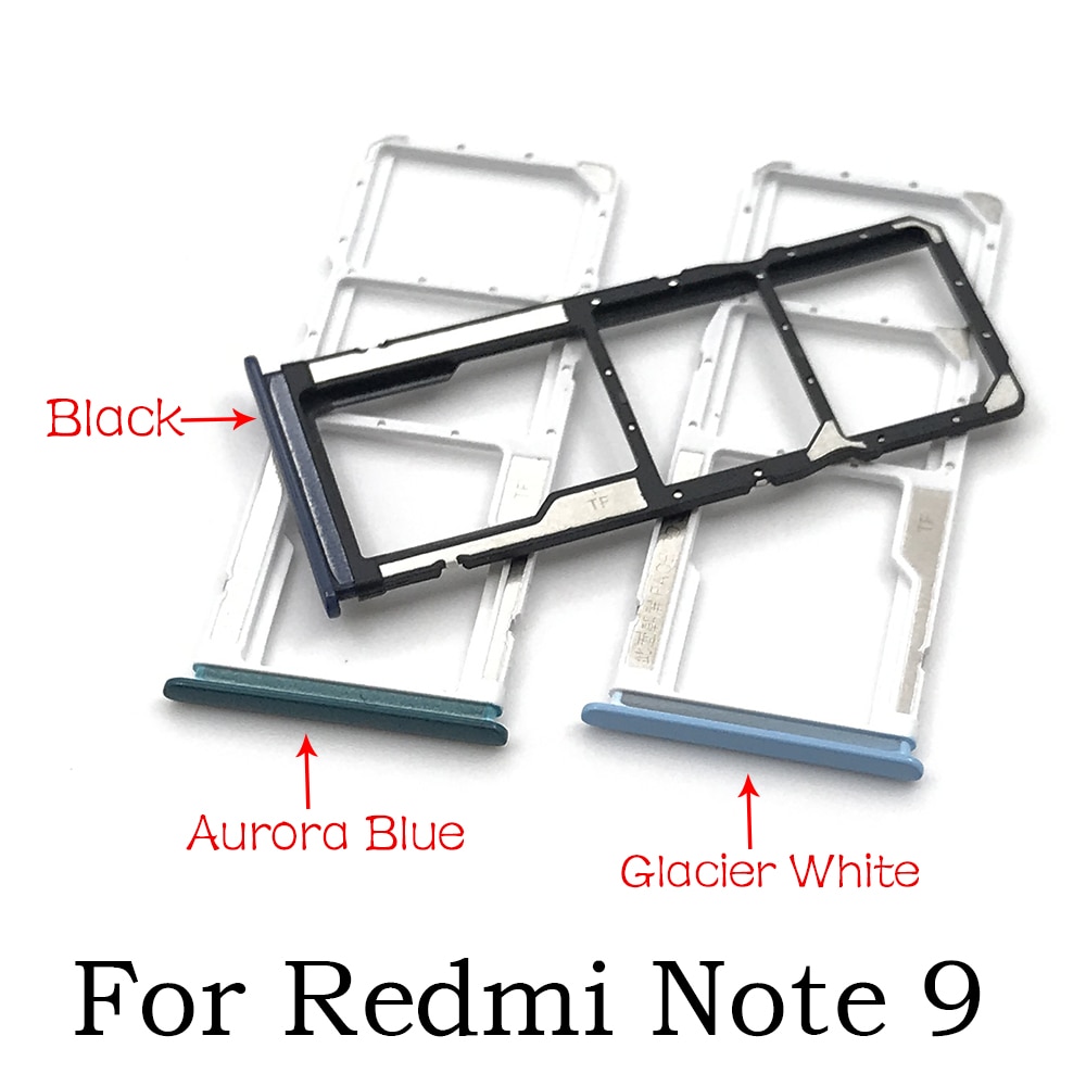 Sim Card Slot Sd-kaart Lade Houder Adapter Voor Xiaomi Redmi Note 9
