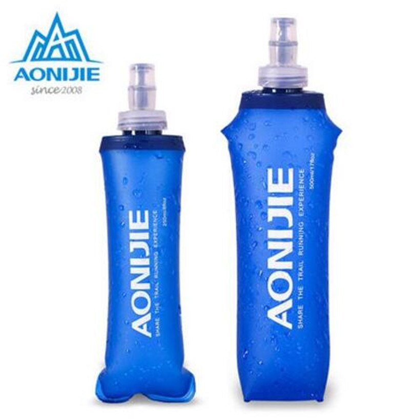 AONIJIE – bouteille d&#39;eau repliable sans BPA, 450ML ou 500ML, gourde pour le sport, bouteille d&#39;eau douce, bouilloire, Pack d&#39;hydratation, pour la vessie