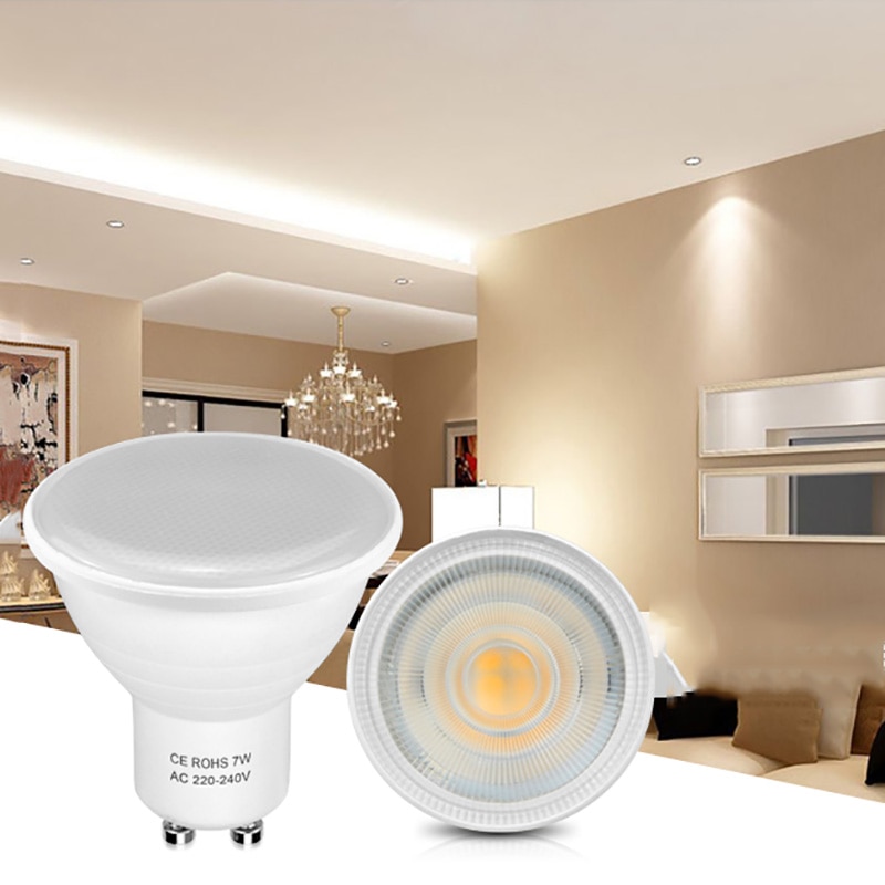 7W 220V GU10 LED Lamp Spotlight MR16 LED Lamp Home Verlichting LED Ampul Spot Licht Refletor Slaapkamer night Lamp 2835SMD