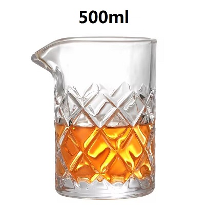 500ml Stainless Steel Stirring Tin Mixing Glass Preferred by Pros and Amateurs Alike, Make Your Own Specialty Cocktails Barware: Champagne