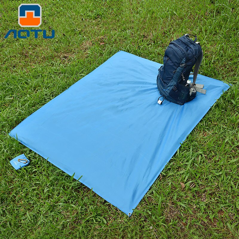 Ultralight Folding Pocket Mat Vochtbestendig Strand Picknickkleed Camping Footprint Outdoor Tent Tarp Compact Lichtgewicht Multifunct