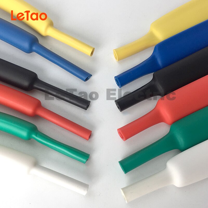 1.22Meter/lot 9.5mm Heat shrink Tube 3:1 Dual Wall Heatshink Tubing with Glue Adhesive Lined Wrap Wire kit Pls use by Heat Gun