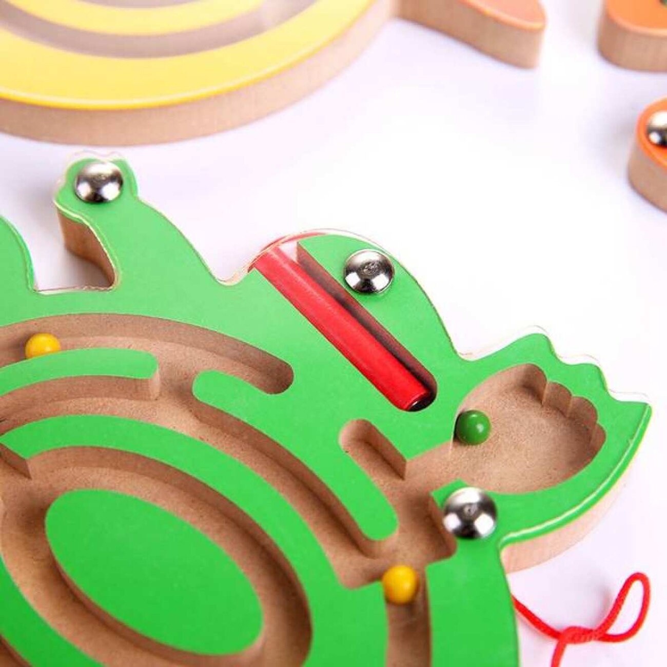 Kinderen Magnetische Doolhof Speelgoed Kinderen Houten Puzzel Game Toy Kids Vroege Educatief Brain Teaser Houten Speelgoed Intellectuele Puzzel Board