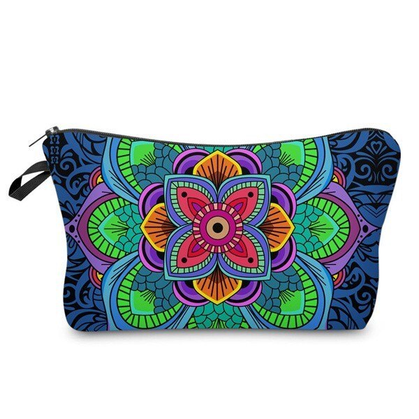 Deanfun 3D Gedrukt Vintage Cosmetische Zakken Bloem Patroon Vrouwen Reizen Benodigdheden voor Opslag 50965: 51295