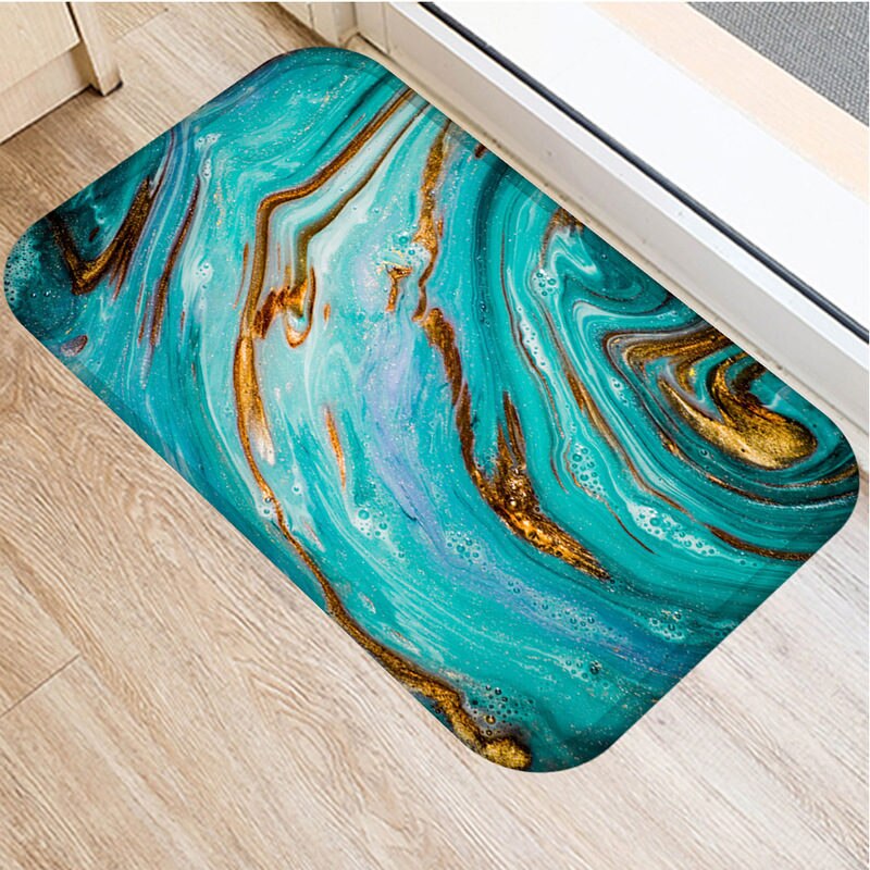 1 kpl 40*60cm kiviraita marmorikuvio luistamaton mokka matto ovimatto ovimatto ulkokeittiö olohuone lattiamatto matto 48269: 2dd-48269-017