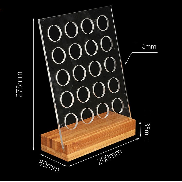 1PC Acrylic Coffee Pod Holder Rack Capsule Storage Stand Nespresso Rack Dispensing Tower Display: 7026