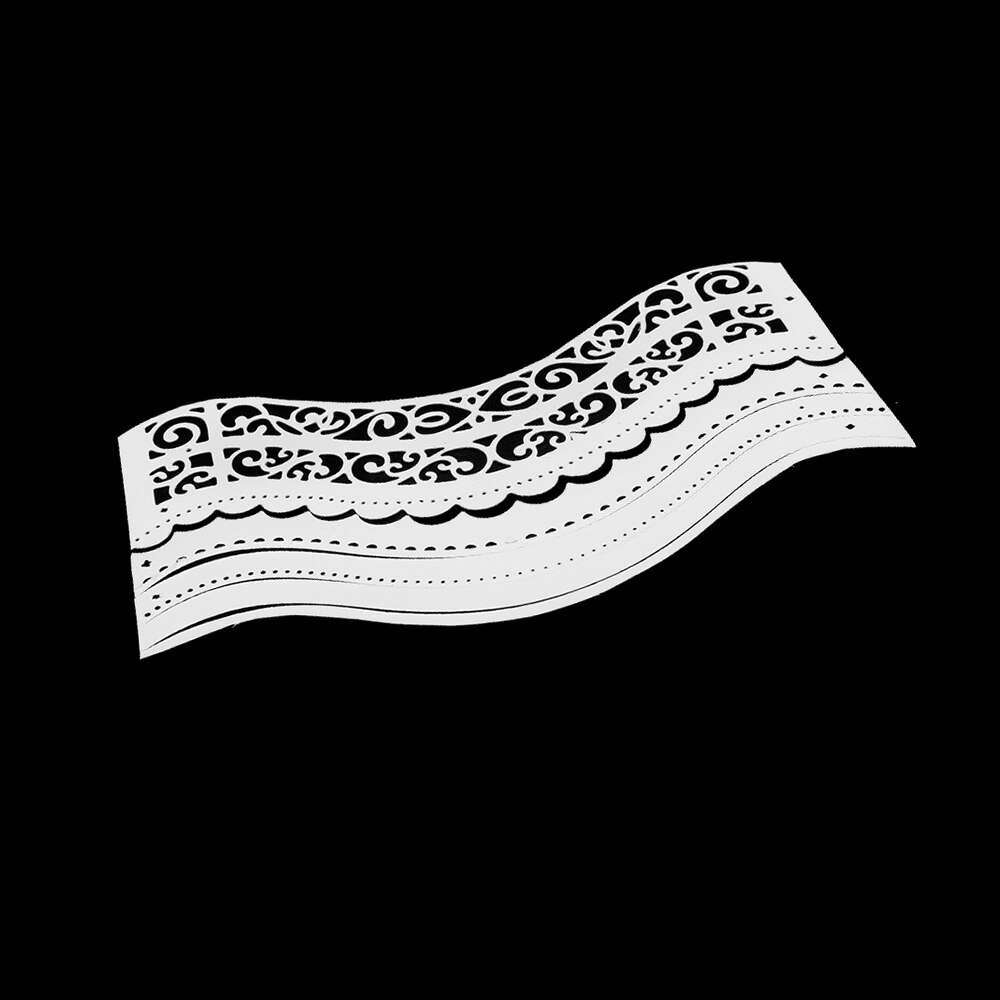 Lace Edge Metal Cutting Dies Mold Embossing Curved Wavy Border Scrapbooking Stencil Paper Card Making DIY Christmas Card Decor