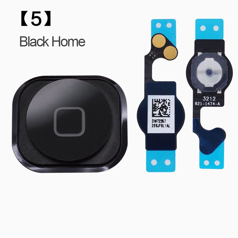 Home Button mit Flex Kabel für iPhone 5 5S Home button Flex Montage: iphone 5 black