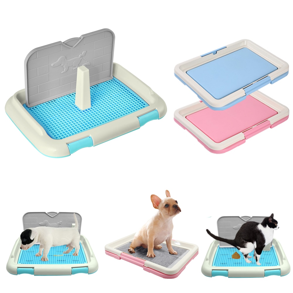 Dog Training Toilet Indoor Dog Potty Toilet Dog Pad Holder Portable Cat Litter Box Small Medium Dogs Cats Pad Tray Pet Supplies