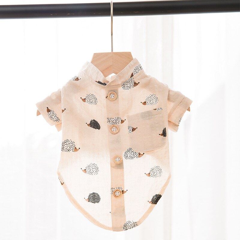 Camisa xadrez roupas para animais de estimação dos desenhos animados camisas para roupas para cães médio traje bulldog francês bonito verão azul menino colarinho perro