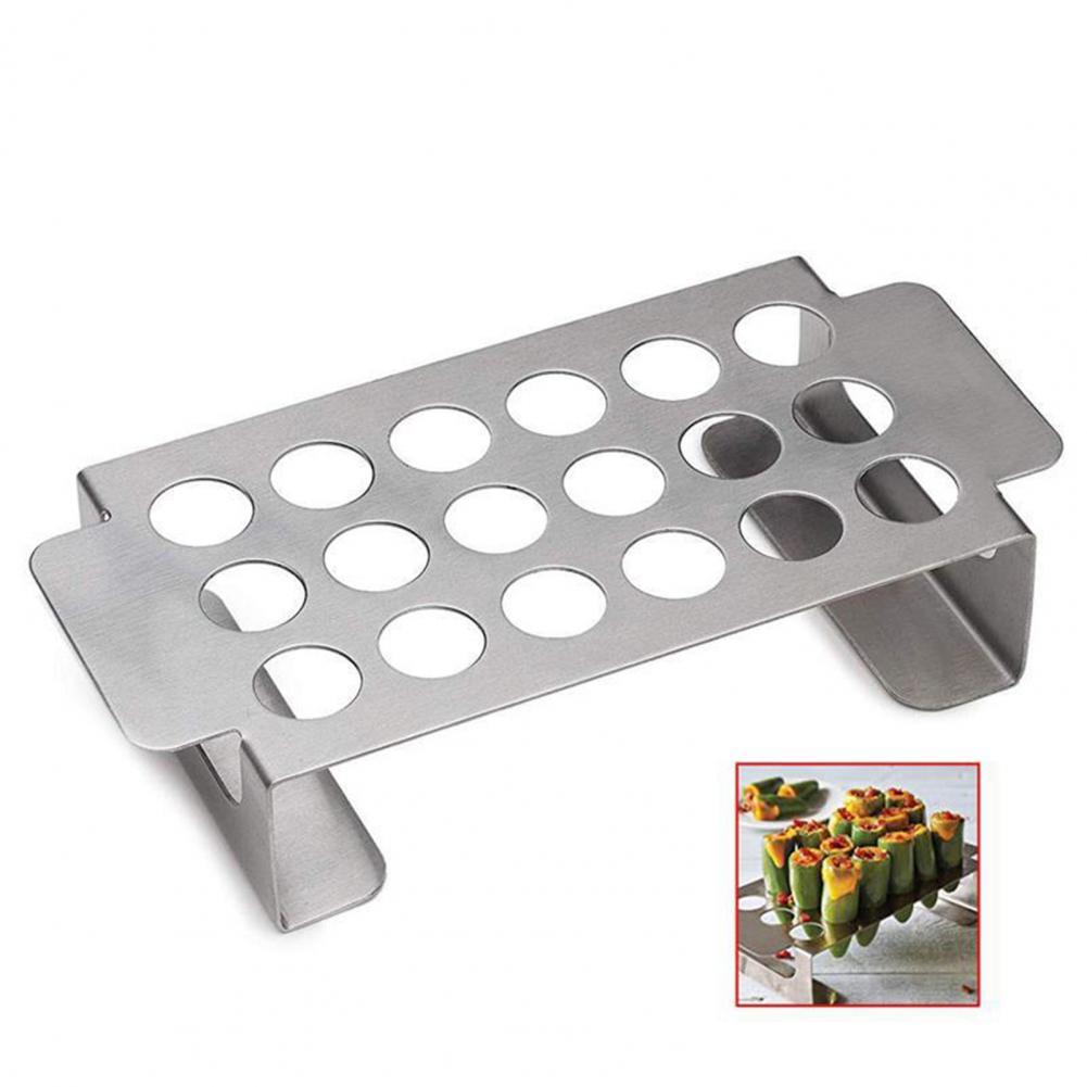 Pepper Roast Rack Great Simple Easy Clean 18 Holes Pepper Roast Rack for Outdoor Roasting Rack Grill Roasting Tray
