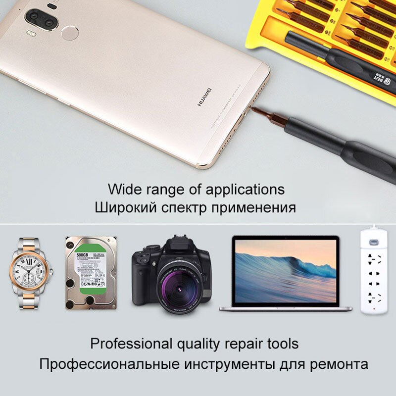 Juego de destornilladores de precisión BST-8930A 22 en 1, juego de destornilladores minimagnéticos, herramienta de reparación para Iphone y Samsung con cámara para teléfono móvil iPad