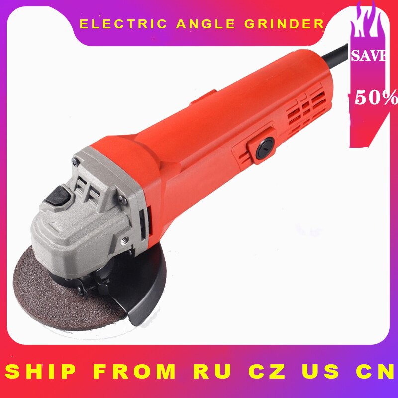 710W 220V Portable Electric 100 Angle Grinder Multifunctional Handheld Polisher Grinder Polishing Grinding Cutting Machine