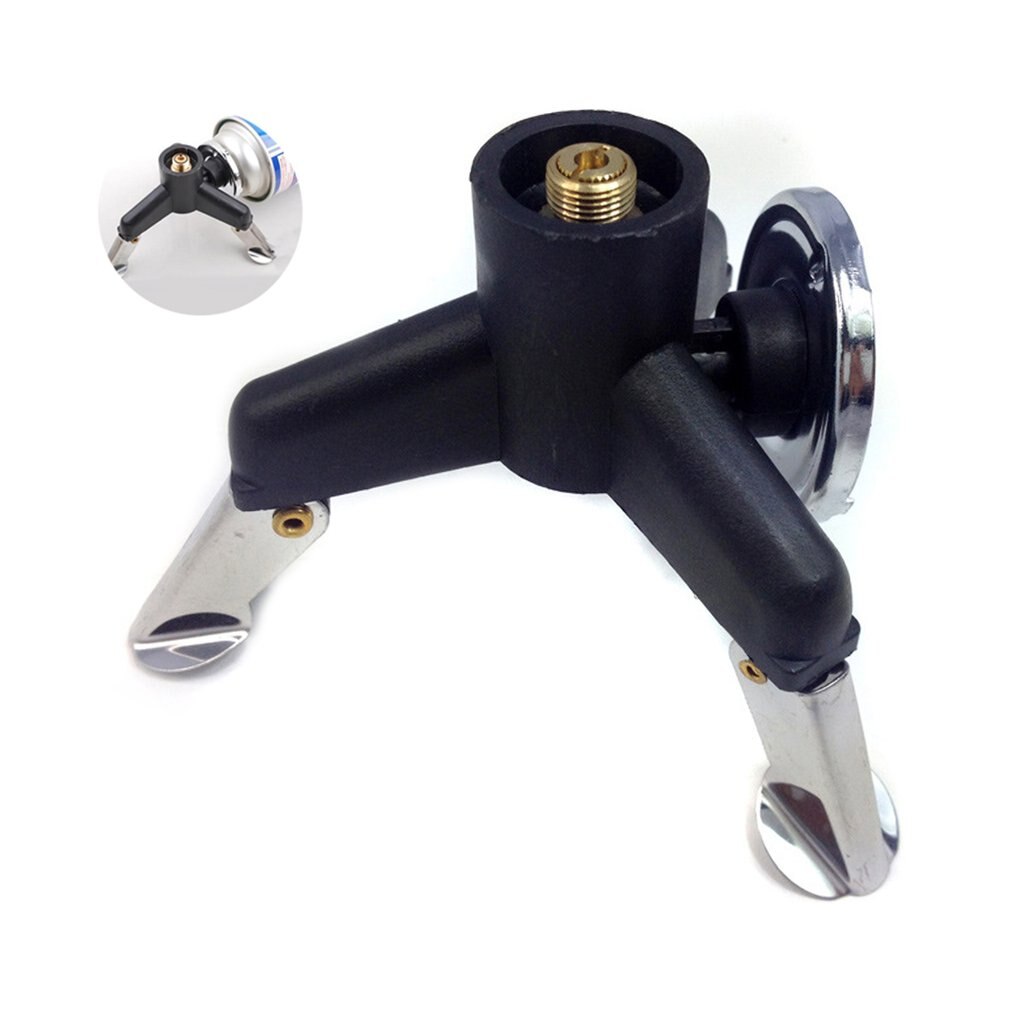1Pcs Outdoor Flat Gas Tank Conversion Converter Adapter Head Triangle Stove Converter Outdoor Camping Supplies