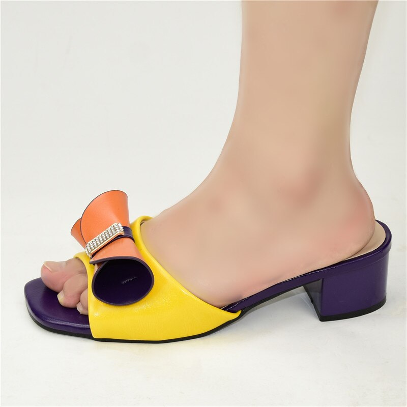 Sød stil til kongelig bryllupsfest slingbacks sandaler rhinestone kvinder bryllup sko dame sko til fest: Lilla / 9