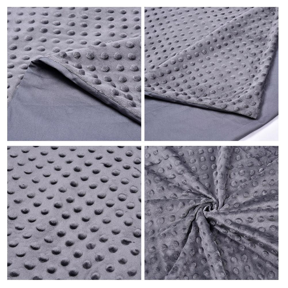 Couverture de couette en velours de cristal de couverture de gravité pondérée par coton couverture de sommeil respirante douce pour la couverture de gravité de décompression adulte