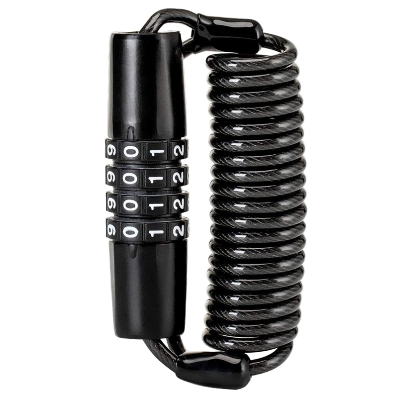 Motorcycle Helmet Lock Combination Lock With Cable Portable Motorcycle Anti-theft Lockstitch Cable