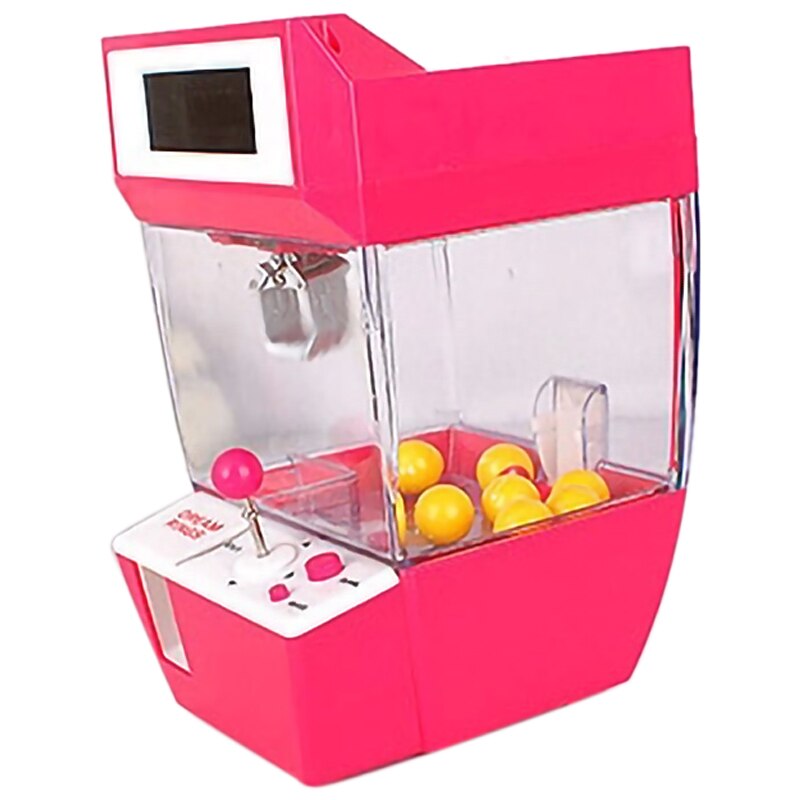 Pop Klauw Machine Mini Slot Game Vending Candy Machine Grabber Arcade Desktop Gevangen Fun Muziek Grappig Speelgoed Gadgets Kids: Default Title