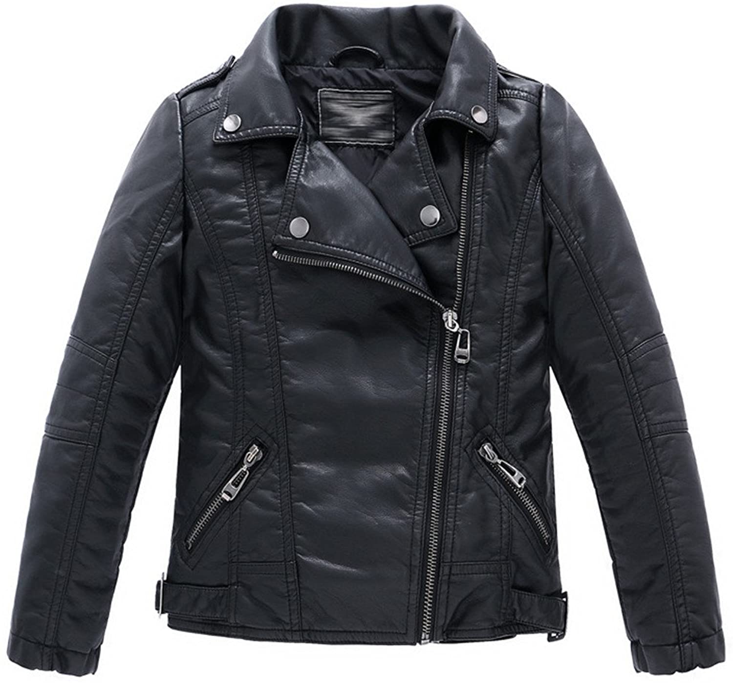 Peuters Faux Fall Lederen Jassen Voor 3-12Years Jongens Kinderen Herfst Windjack Motorfiets Jassen