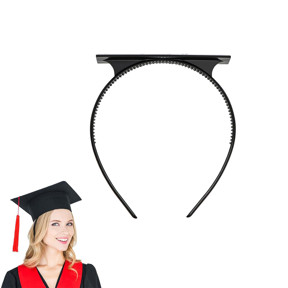 1 - 10 pcs Graduation Cap Headband Insert - Secures Grad Hat & Keeps Hairstyle, Upgraded Interior Grad Cap Headband