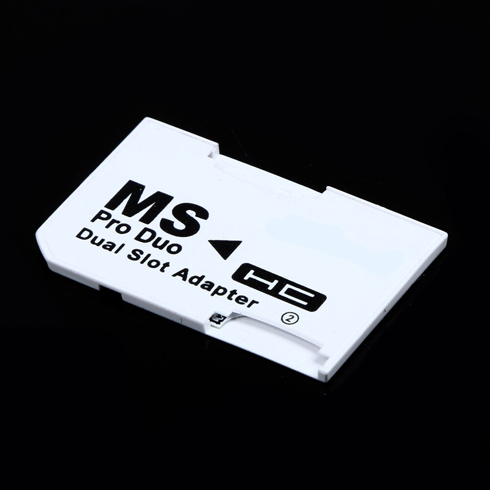 Micro a doppio Slot per SD SDHC TF a Memory Stick MS Card Pro Duo Reader adatta MS Card Sleeve doppia scheda schede di memoria bianche