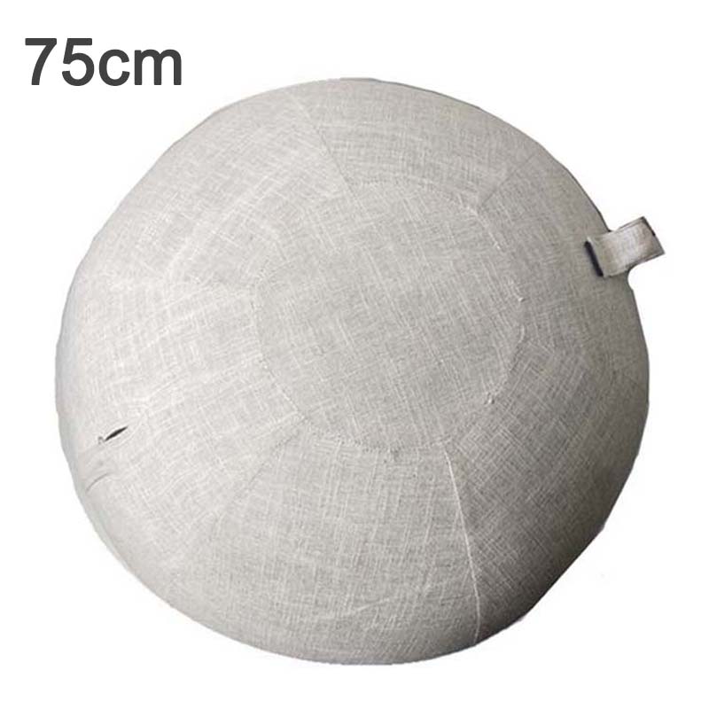 Anti-Slip Yoga Bal Cover Oefening Balans Bevalling Bal Cover Met Handdle Draagbare Yoga Pilates Gym Training Bal Cover tas: 75cm  Beige