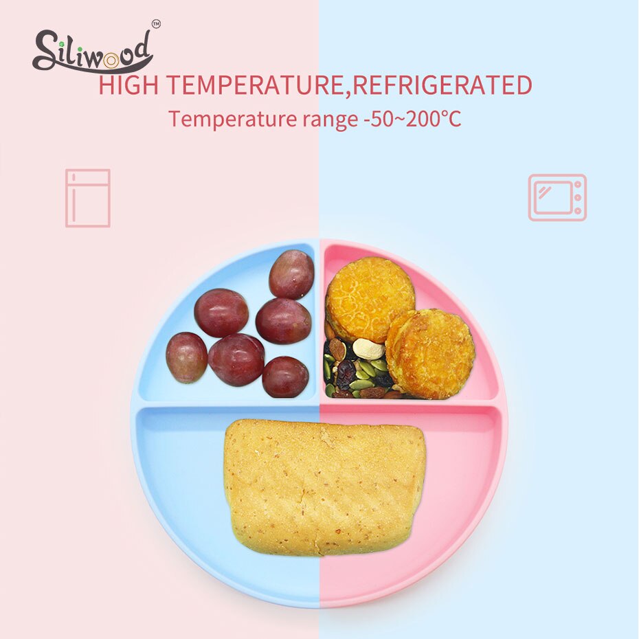 Vauvan astiat silikonilautanen imutarjotin liukueste minimatto taapero astiasto lasten astiasto lasten vauvanruokien syöttökulho