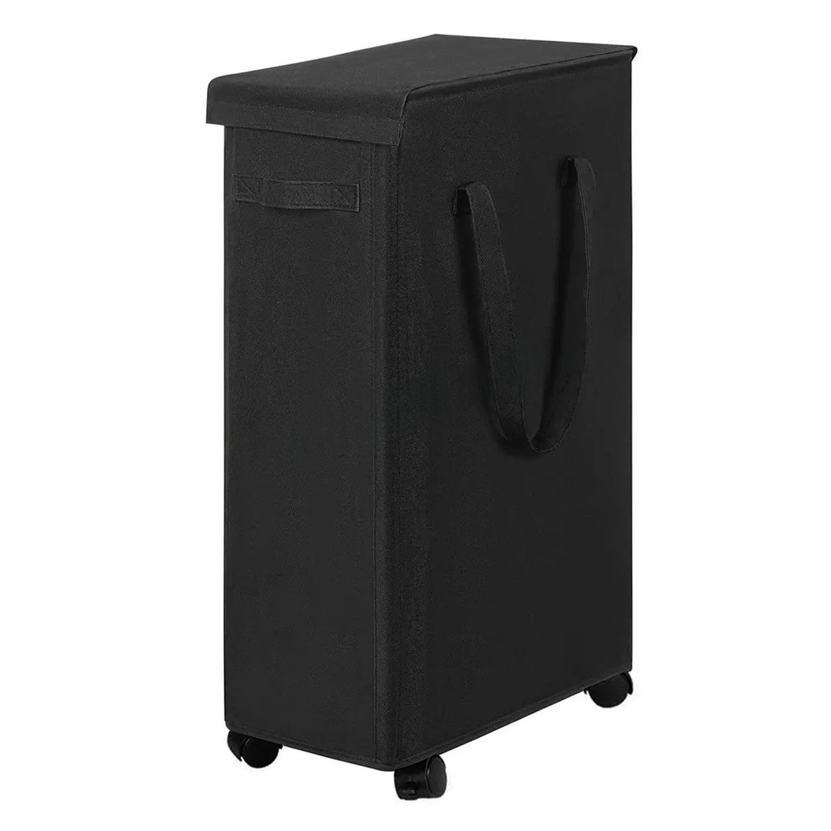 27,6 inch Oxford stoffen wasmand met wielen - opvouwbare kledingmand, speelgoedopbergtas en badkamerwasmand: Licht Groen