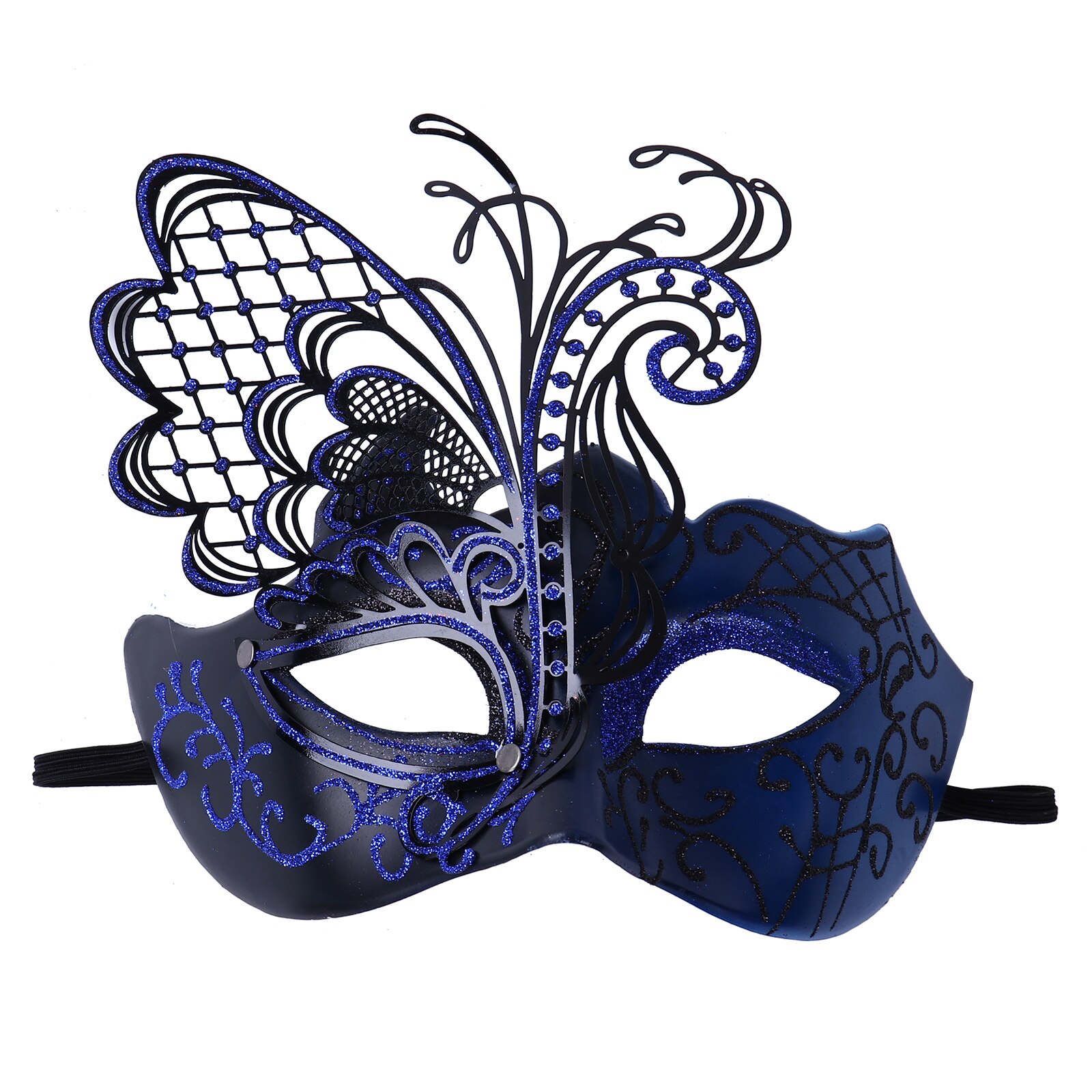 1 Sexy Kant Vlinder Oogmasker Adult Masquerade Dance Gezichtsmasker Venetiaans Carnaval Cosplay Party Gezicht Cover Decoratie Masque: Blue