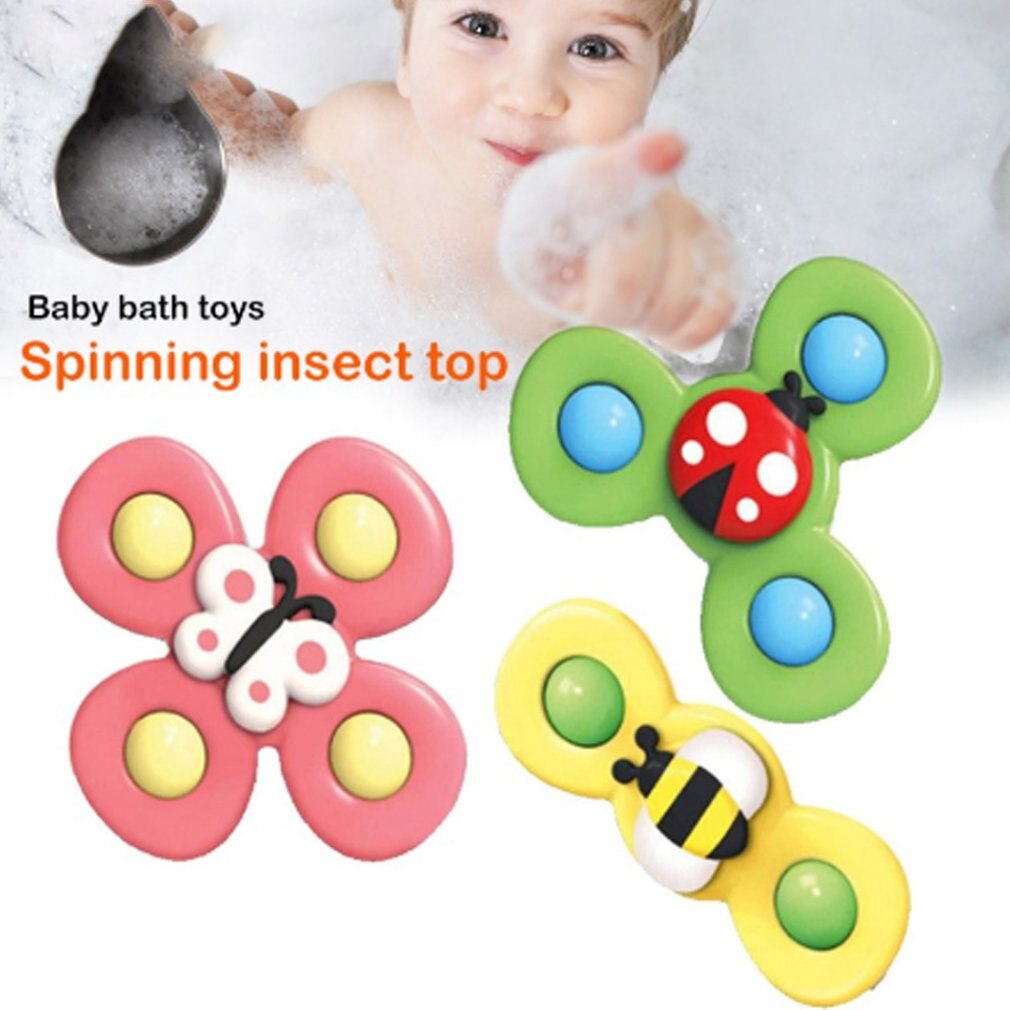 Succionador de insectos para mesa de comedor y silla, juguete giratorio de succión para los dedos, con ventosa, para insectos y flores