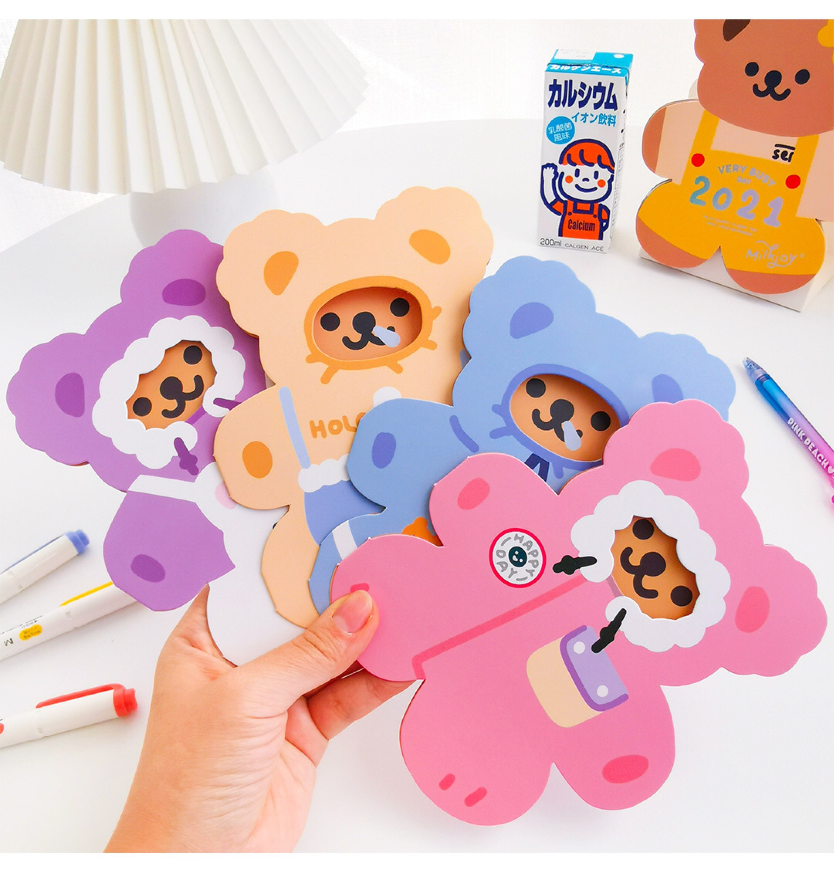 20 pieces Bear greeting card blessing card three-dimensional birthday card lovely birthday card