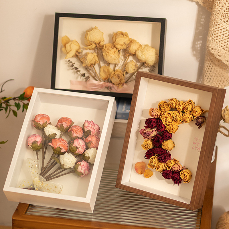 3D-Fotorahmen, hohl, 3 cm, 5 cm, getrocknete Blumen, Probenhalter, handgefertigt, DIY-Handarbeit, Anzeige, Bilderrahmen, Heimdekoration