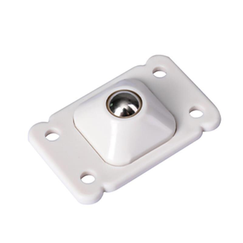 4 stk trinse trinse 360 grader lim universal trinse rulle bevegelig liten hjul oppbevaringsboks bunn universal hjul: Hvit