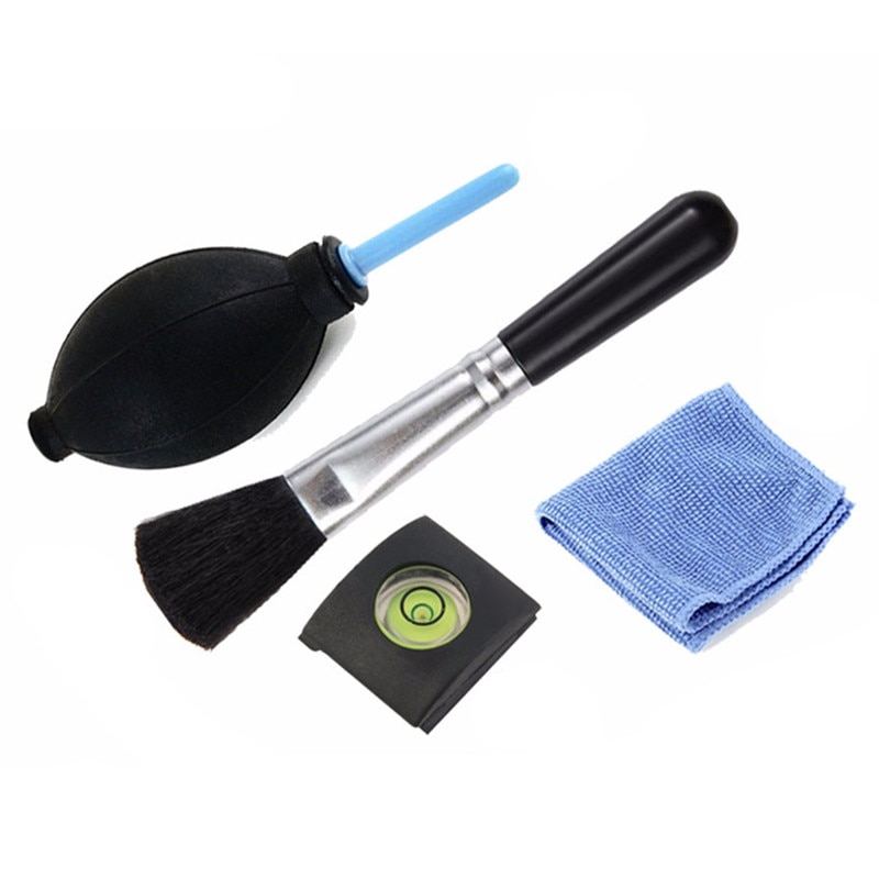 4 in1 one Cleaning Kit Camera Cleaning Lens Pen Brush Cloth Shoe Spirit Gas blowing Kit For Canon Nikon Sony Cleancamera