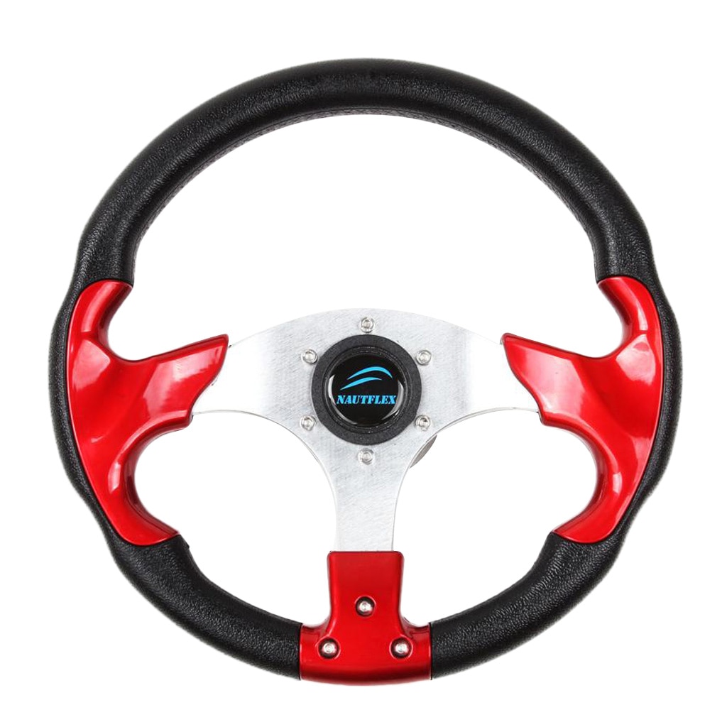 Boat Steering Wheel, 3 Spoke - Marine Yacht Sports Wheel, for 3/4inch (19 mm) Tapered Shaft