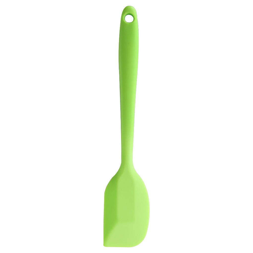 1pc 21.5cm sikker silikone bagespatel varmebestandig non-stick skraber køkkenredskaber opvaskemaskine: Grøn