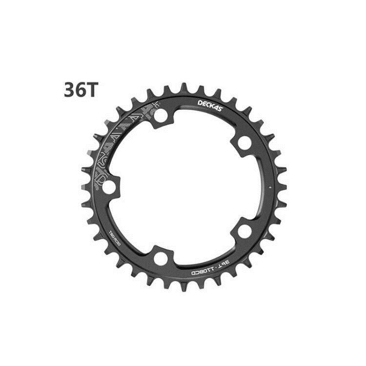 DECKAS 110BCD 5 Bolt Road Bike Narrow Wide Tooth Chainring 52T- 36T Bicycle Chainwheel forShimano forSRAM Crank Bicycle Parts: Yellow