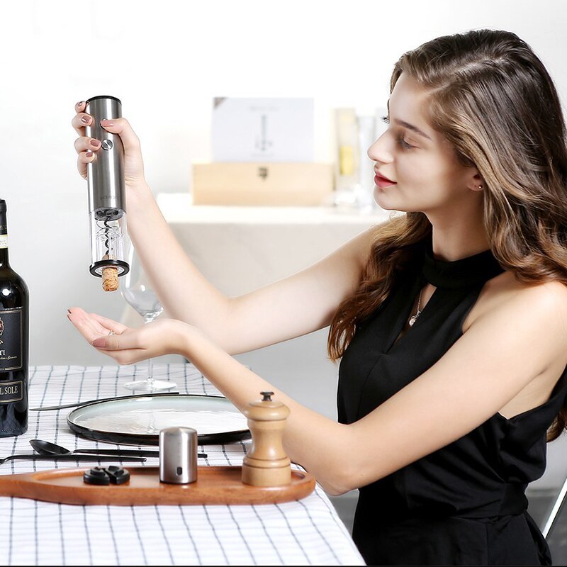 Xiaomi youpin circle joy elektrische flesopener 4- in -1 boxset automatische wijnflesopener met mini-stop