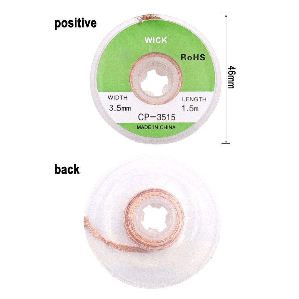 Suction Wire CP/CP-2515/CP-3015/CP-3515 2/2.5/3/3.5mm Desoldering Braid Solder Remover Copper Core Spool Wire Cable