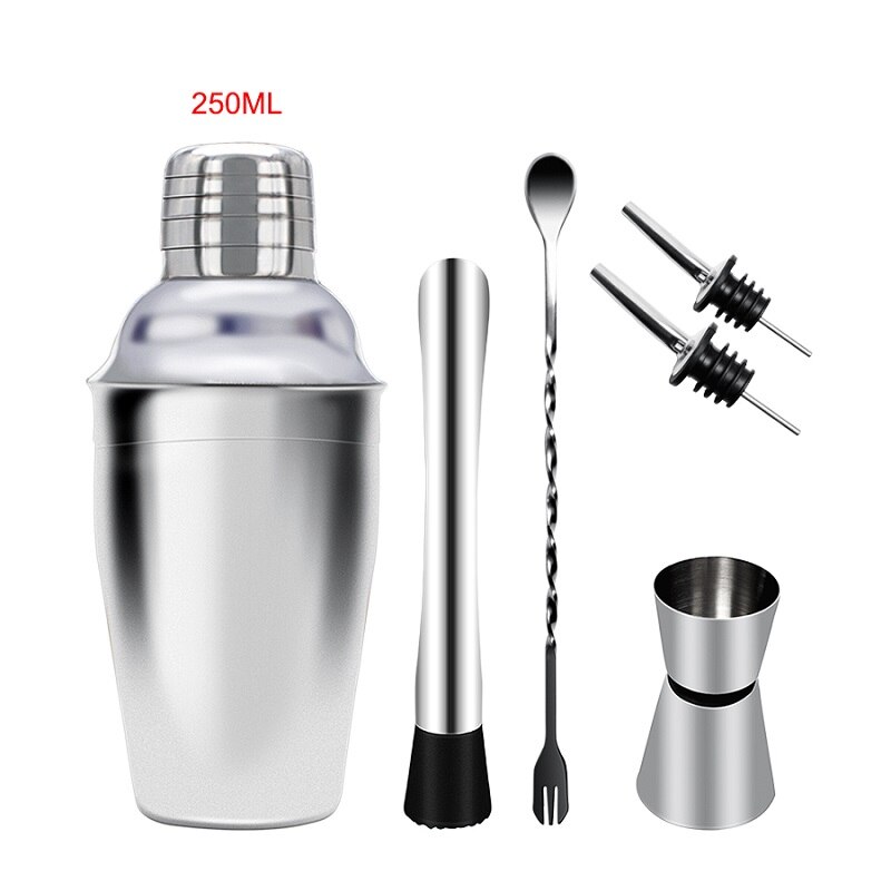 Stainless Steel Cocktail Shaker Mixer Wine Martini Shaker For Bar Party Bartender Tools Bar Accessories 250ML/350ML/550ML/750ML: 250ML