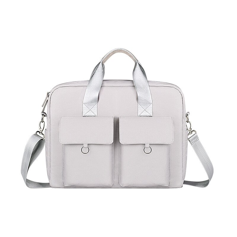 Grote Laptoptas 15.6 Inch Waterdichte Notebook Tas Voor Macbook Air Pro 13 15,13.3/14 Inch Laptop Aktetas Laptop Sleeve Case: Grijs / 15.6 inch