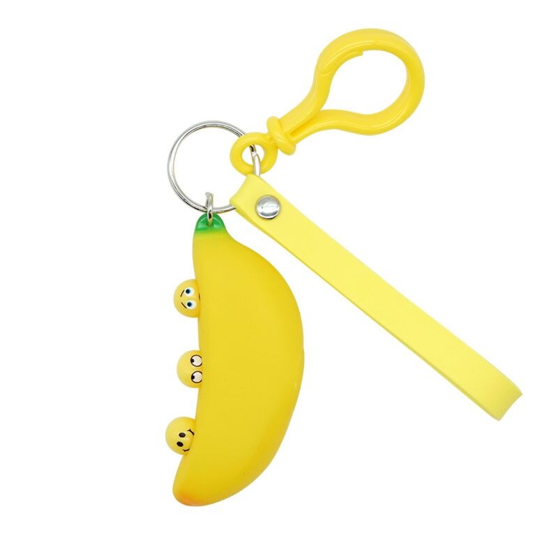 Banana Portachiavi Ciondolo Giocattolo di Compressione Alleviare Lo fatica Della Novità bavaglio Giocattoli Giocattolo Del Capretto Del Regalo T5EC