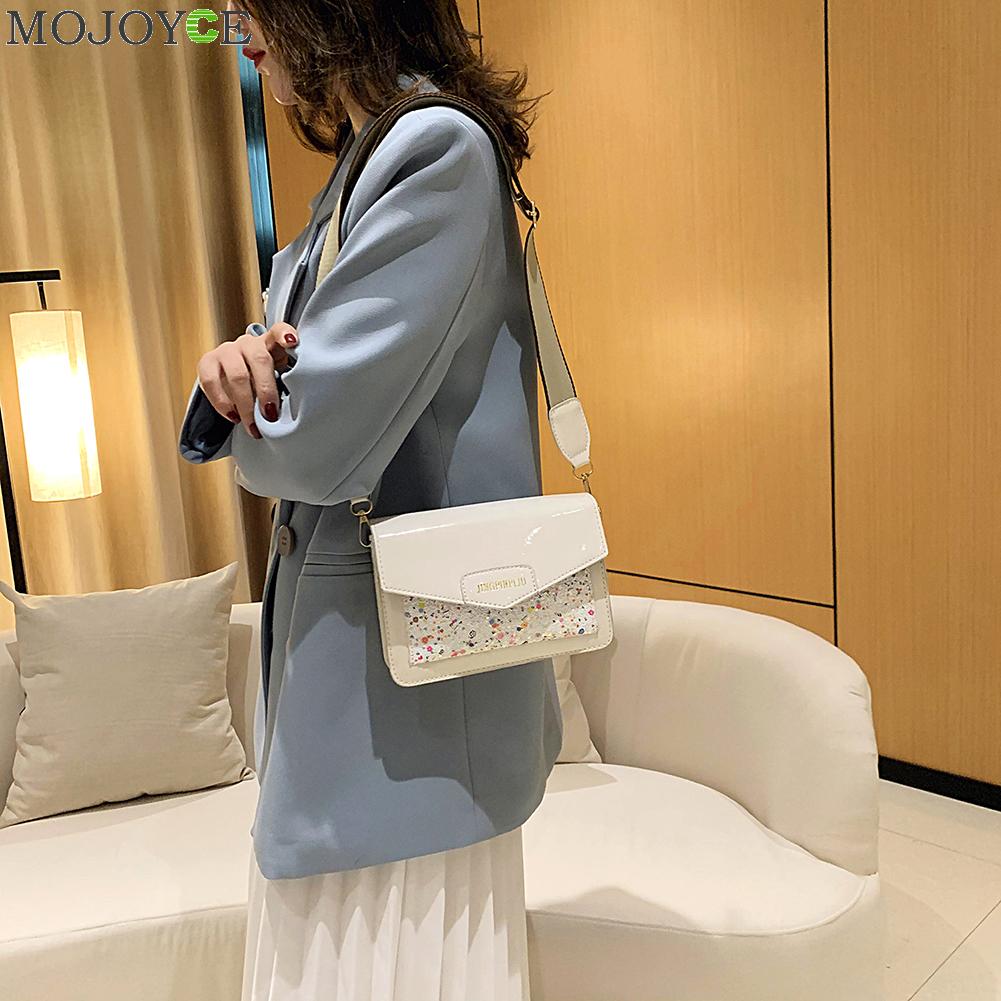 Dames pailletten pu leren schoudertas dames kleine messenger crossbody handtassen dames schoudertas